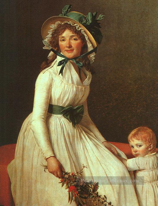 Portrait de Madame Seriziat cgf néoclassicisme Jacques Louis David Peintures à l'huile